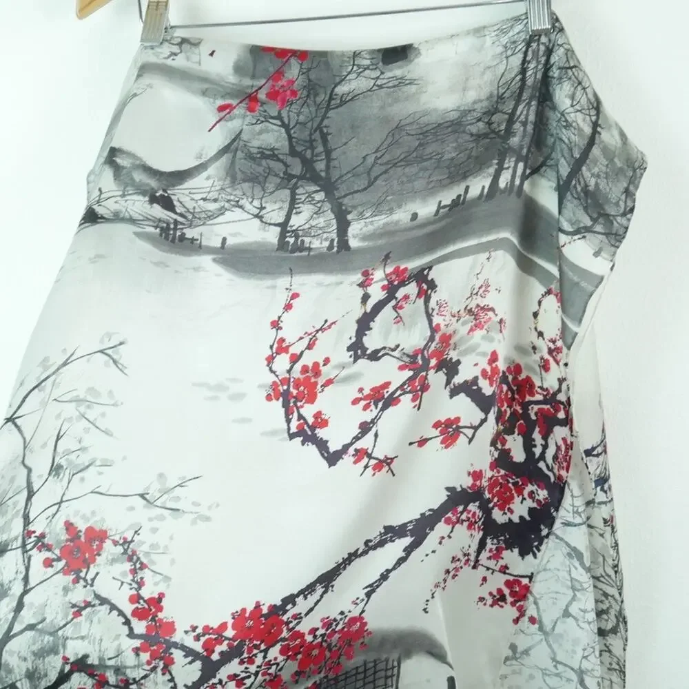 100% Silk Long Scarf 67x20